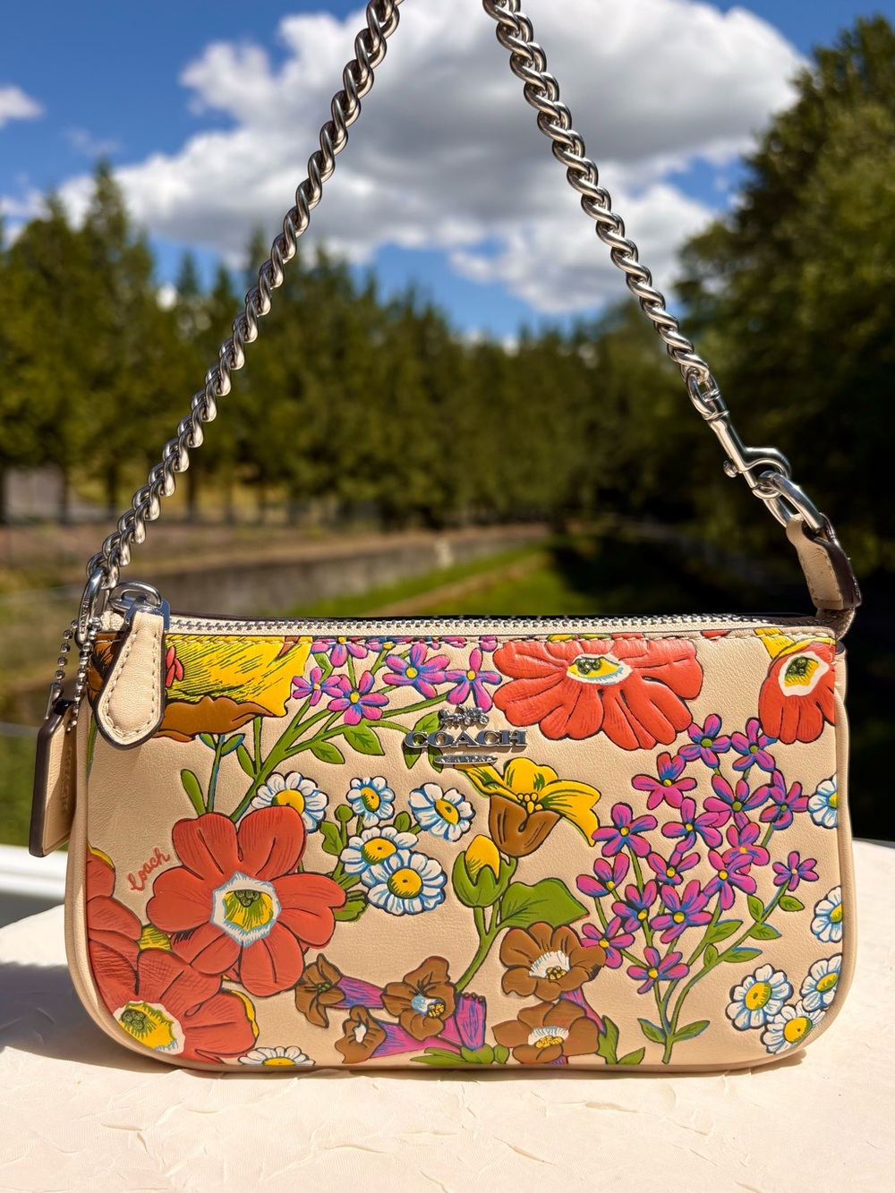 NWT COACH Nolita 19 Bag With Floral Print CR365